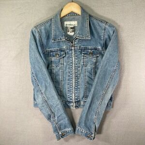 Denim 24/7 Women's Size‎ 12 Blue Jean Jacket Full Zip Lightweight Casual